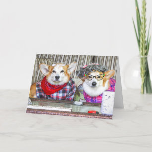 Carte Anniversaire Corgi