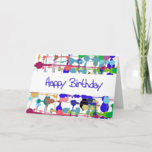 Carte Anniversaire Couleur (grande impression)