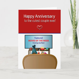 Carte Anniversaire, Couple le plus détendu Regarder la t
