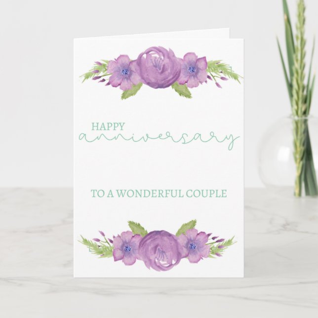 Carte Anniversaire - Couple merveilleux (Devant)