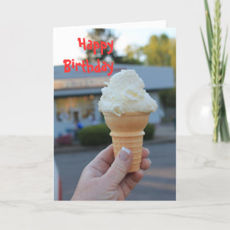 Carte Anniversaire Crème de glace