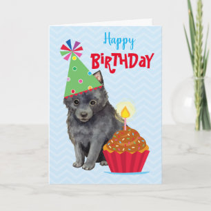 Carte Anniversaire Cupcake Schipperke