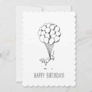 Carte Anniversaire Dachshund
