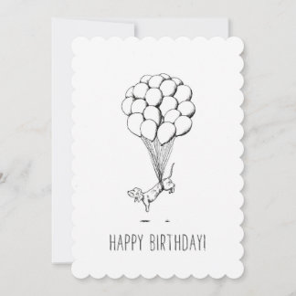 Carte Anniversaire Dachshund