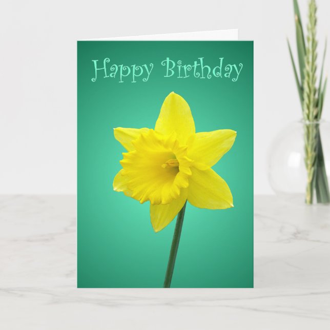 Carte Anniversaire Daffodique - II (Devant)