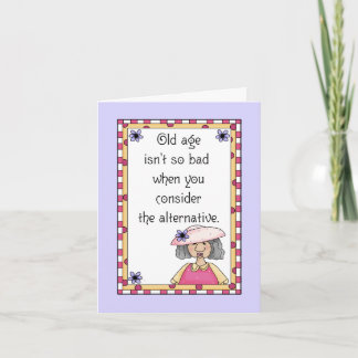 Carte Anniversaire d'alternative de vieillesse