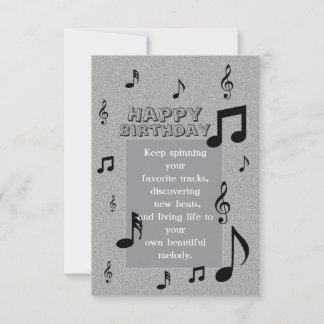 Carte Anniversaire d'amateur de musique