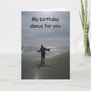 CARTE ANNIVERSAIRE "DANSE" POUR VOUS AVEC UN ANNIVERSAIR