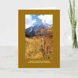 Carte Anniversaire d'automne