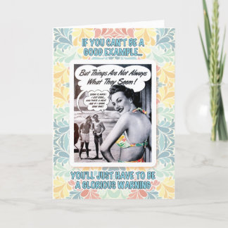 Carte Anniversaire d'avertissement glorieux