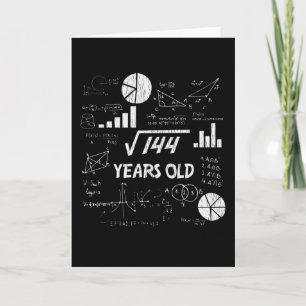 Carte anniversaire de 12 ans Geeky Math 12e anniversaire