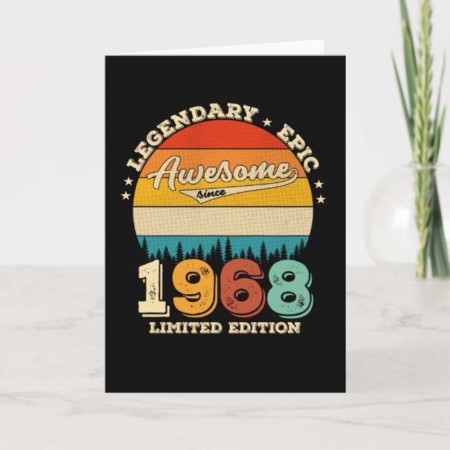 Carte anniversaire de 57 ans 1968 Magnifique 57e anniver (Devant)