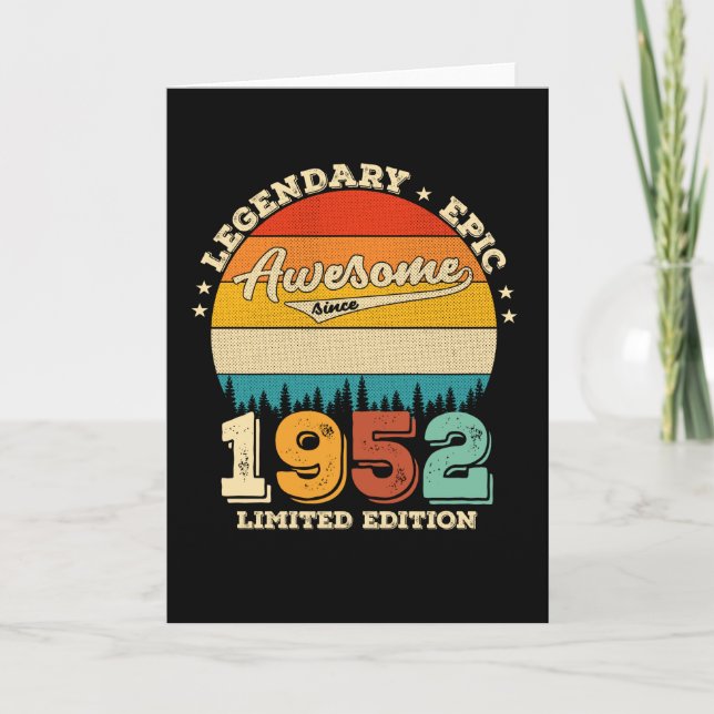 Carte anniversaire de 73 ans 1952 Magnifique 73e anniver (Devant)