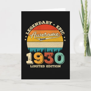 Carte anniversaire de 95 ans Retro Magnifique 95e annive