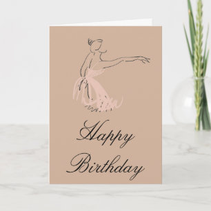 Carte Anniversaire de Ballerina