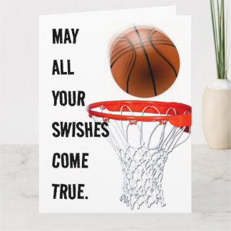 Carte Anniversaire de basketball personnalisé