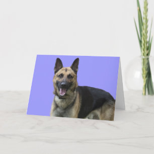 Carte Anniversaire de berger allemand par le foyer pour