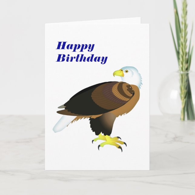 Carte Anniversaire de Bold Bald Eagle (Devant)