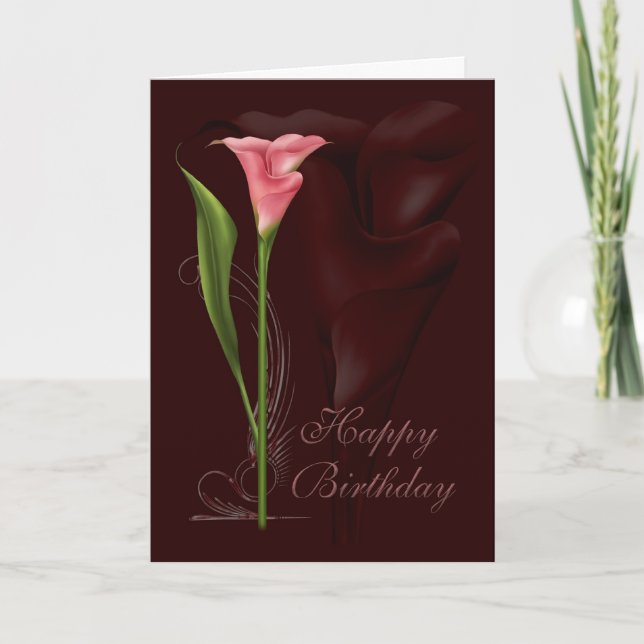 Carte Anniversaire de Calla Lily (Devant)