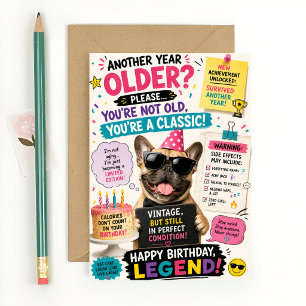 Carte Anniversaire de chat drôle