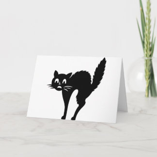 Carte Anniversaire de chat effrayant