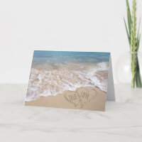 Anniversaire de coeurs de plage d'océan