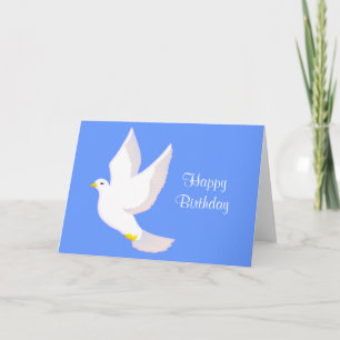 Carte Anniversaire de colombe de paix
