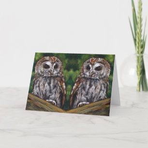 Carte Anniversaire de conjoint : Les hiboux : Quel plais