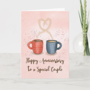 Carte Anniversaire de Couple Café le mélange parfait