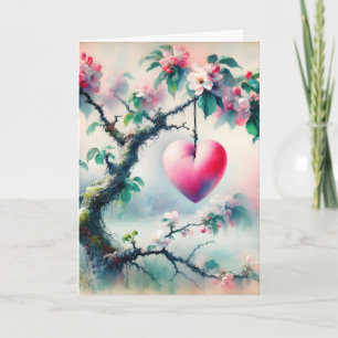 Carte Anniversaire de crabe avec un coeur