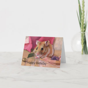 Carte Anniversaire de Cute Hamster