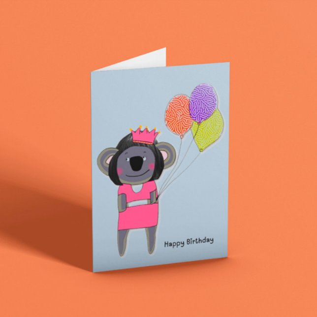 Carte Anniversaire de Cute Koala (Créateur téléchargé)