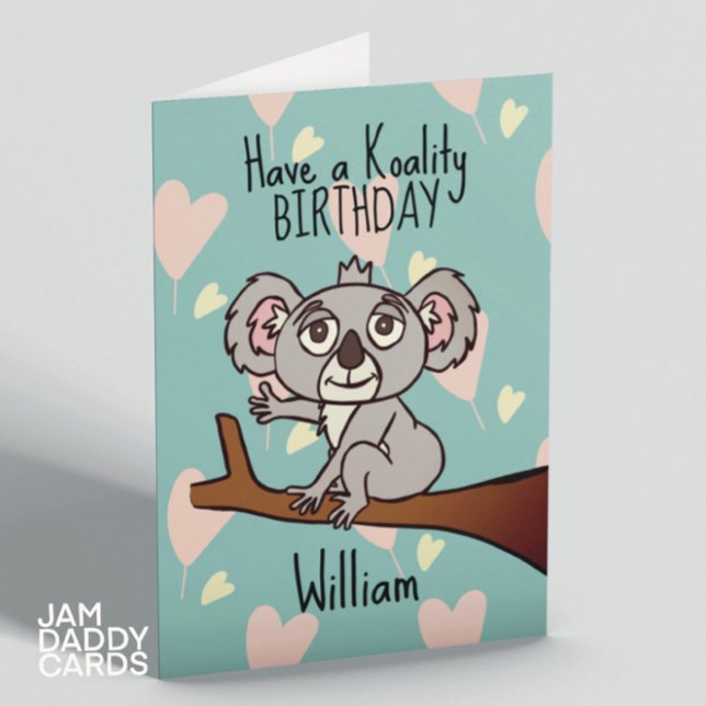 Carte Anniversaire de Cute Koala (Créateur téléchargé)