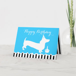 Carte Anniversaire de Dachshund