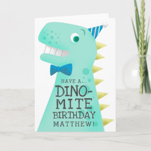 Carte Anniversaire de Dinosaur