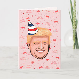 CARTE ANNIVERSAIRE DE DONALD TRUMP