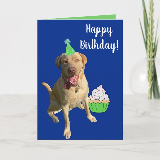 Carte Anniversaire de Dudley Labrador (Devant)