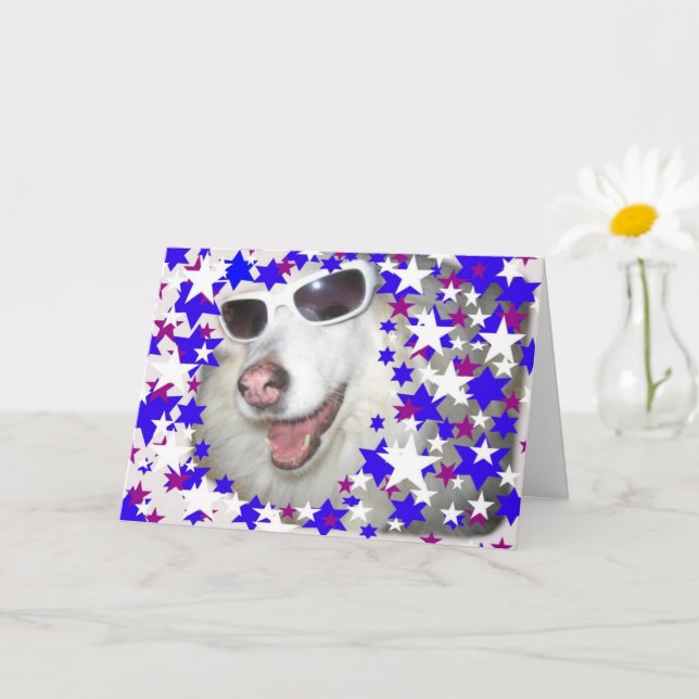 Carte Anniversaire de enfant cool Chien - Étoiles  (Petite plante)