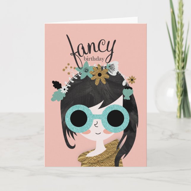 Carte Anniversaire de fantaisie (Devant)