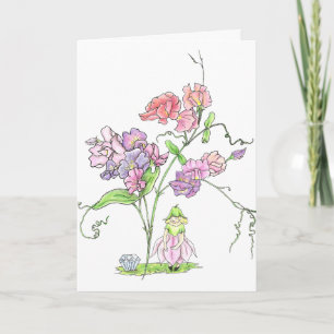 Carte Anniversaire de fée d'avril