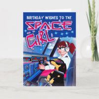 Anniversaire de fille de l'espace