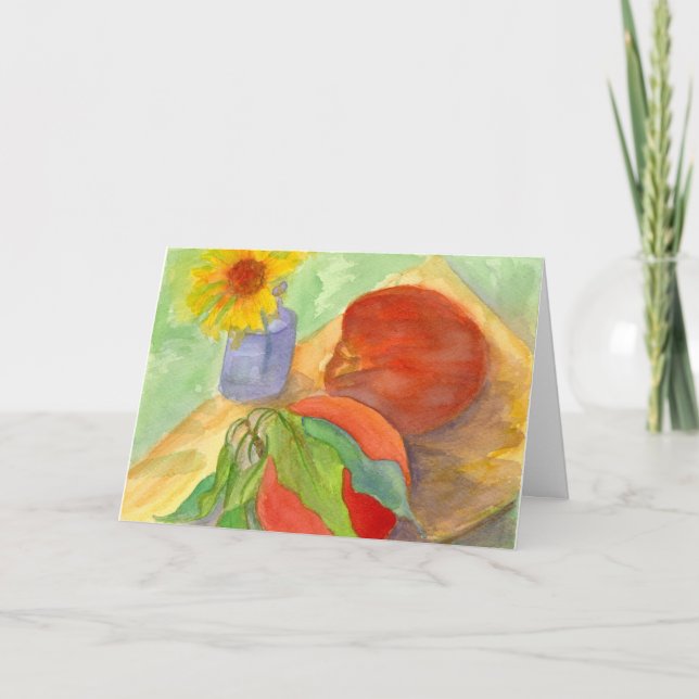 Carte Anniversaire de fleur de marguerite de fruit frais (Devant)