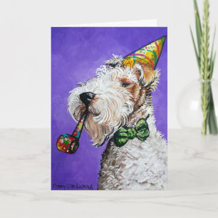 Carte Anniversaire de Fox Terrier