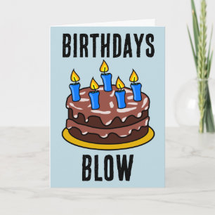 CARTE ANNIVERSAIRE DE FUNNY CAKE GREETING CARD