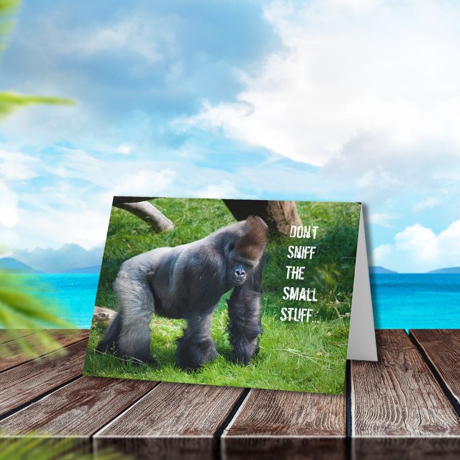 Carte Anniversaire de Funny Gorilla (Créateur téléchargé)