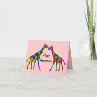 Carte Anniversaire de Giraffe Luv