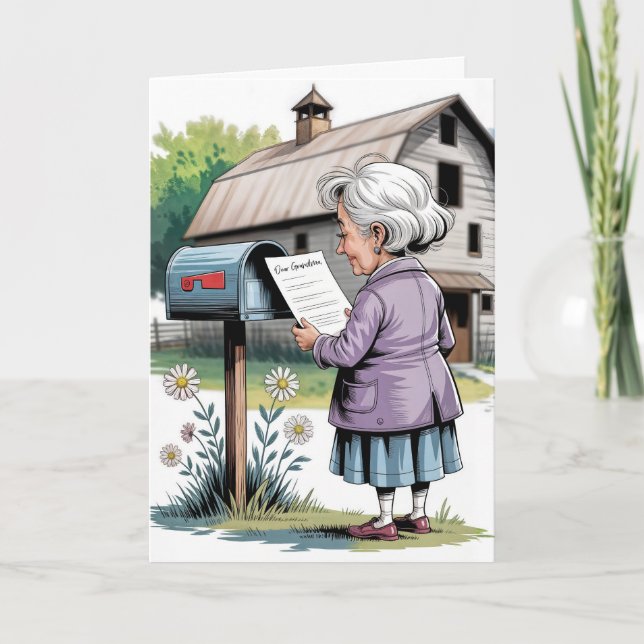 Carte Anniversaire De Grand-Mère (Devant)