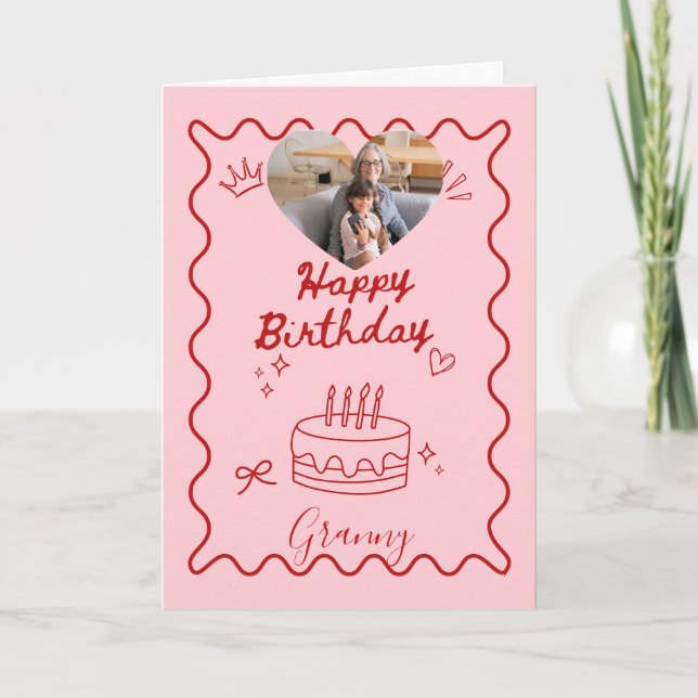 Carte Anniversaire de grand-mère géant (Devant)