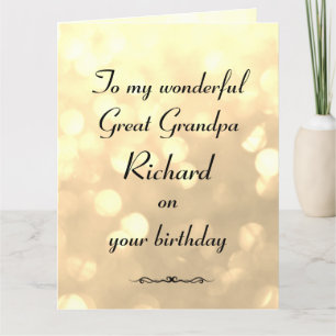 Carte Anniversaire de Grand-Père Personnalisé