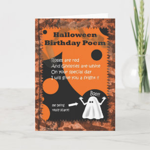 Carte Anniversaire de Halloween